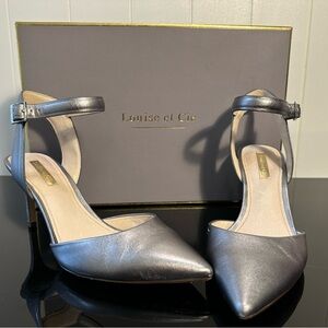 Louise et Cie Lo-Kota Pewter Metallic Sheep Napa Women’s Shoes 7.5M
